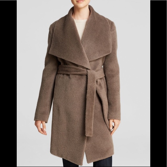alpaca wrap coat